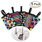 PIXNOR Travel Luggage Tags PVC Suitcase Bag Tags Pack of 5
