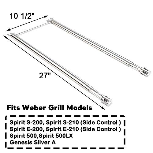 Uniflasy 7507 27 Inch Grill Burner Tubes for er Spirit 210/200