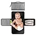 Homlynn Baby Portable Changing Pad, Diaper Bag Changing Pad Station, Machine-Washable Waterproof & Foldable for Anywhere Use(Grey)