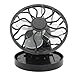 Kisstaker Portable Mini Solar Powered Clip Fan Cooling Fan Hat Cap Fan Energy Saving Travel Summer Camping