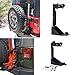 IRONWALLS High Lift Jack Hood Mount Brackets Off Road High Lift Jack Stand Jack Mount Spacer Black for 2007-2017 Jeep Wrangler JK
