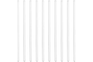 UKCOCO 10Pcs Glass Stirring Rod Glass Stir Stick for Stir Hot Cold Beverages Cocktails Drinks Mixtures