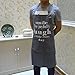 Aprons for Women,Men HXOR Thicker 100% Cotton Canvas kitchen Cooking Apron Bibs with 2 Pockets 32x28inches(Smile)
