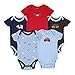 Mother Nest Baby Boys Girls Bodysuits Short Sleeve 100% Cotton, 5 Packs