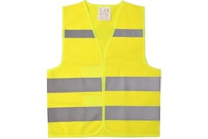 IDOU Hi Vis Kids Safety Vest| Lightweight,Adjustable & Comfy |Toddler Safety Vest,Reflective Vest Kids,toddler construction vest for Cycling & Running XS/Y1