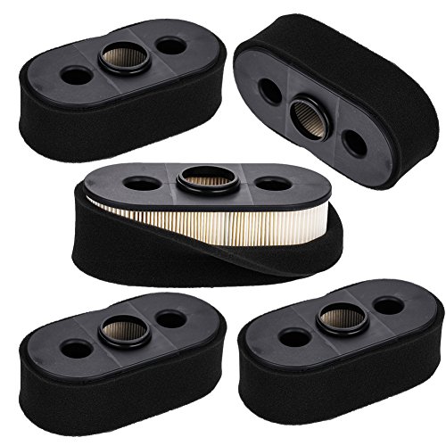 HIFROM 11013-7031 Air Filter with Pre Filter for KAWASAKI 11013-7026 FH580V FH381V FH430V Lawn Mower (Pack of 5)