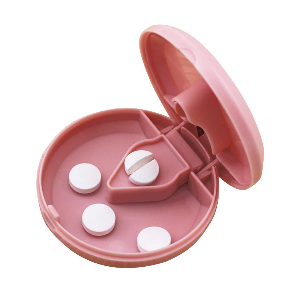 SUPVOX Tablettenteiler Rund Kunststoff Tablettenschneider Pillenteiler