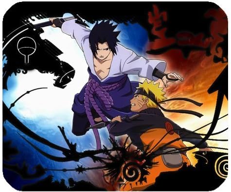Naruto Sasuke Mousepad Personalized Custom Mouse Pad Oblong Shaped In 9.84"X7.87" Gaming Mouse Pad/Mat