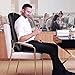 Naipo Shiatsu Neck & Back Massager with Heat, Adjustable Full Back Kneading Shiatsu or Rolling Massage Chair Massage Chair Pad for Neck and Back Hip, Relieve Muscle Pain