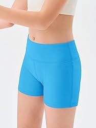 Haloumoning Girls Athletic Shorts Kids High Waisted