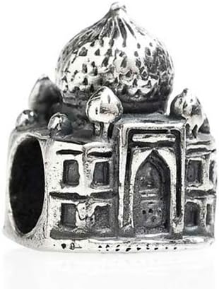 TEDORA ITALY 100% Hand-Made in Italy 925 Sterling Silver 'Jaj Mahall' Charm Beads BETS097 Fits Pandora Bracelet