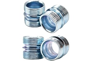 FUJIDENSO 4 Pack 1 Inch/25.4mm Diameter Wire Shelving Post Coupler Connector for 0.047"/1.2mm Thickness Coarse Thread Storage Shelves Metal Rack Pole, Shelf Unit Post Extension Kit, Connection Nuts Replacement