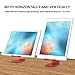 OMOTON Tablet Stand Holder Adjustable, T1 Desktop Aluminum Tablet Dock Cradle Compatible with iPad Air/Mini, iPad 10.2/9.7, iPad Pro 11/12.9, Samsung Tab and More, Red