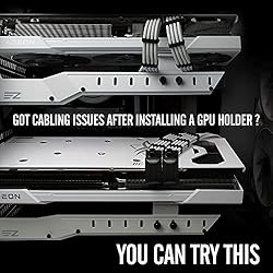 EZDIY-FAB GPU VGA PCIE 8 Pin U Turn 180 Degree