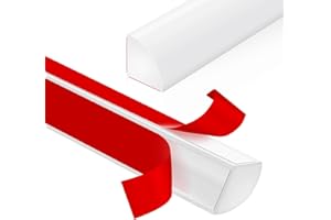 LSGCQ Flexible Quarter Round Molding Peel and Stick Rubber Trim Molding Double-Sided Self Adhesive Wall Corner Trim for Floor, Bathrooms, Countertops (1/2” W x 1/2” H x 3.3 Ft, White)