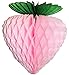 4-Piece Paper Strawberries, 8-10 Inches, Red Pink