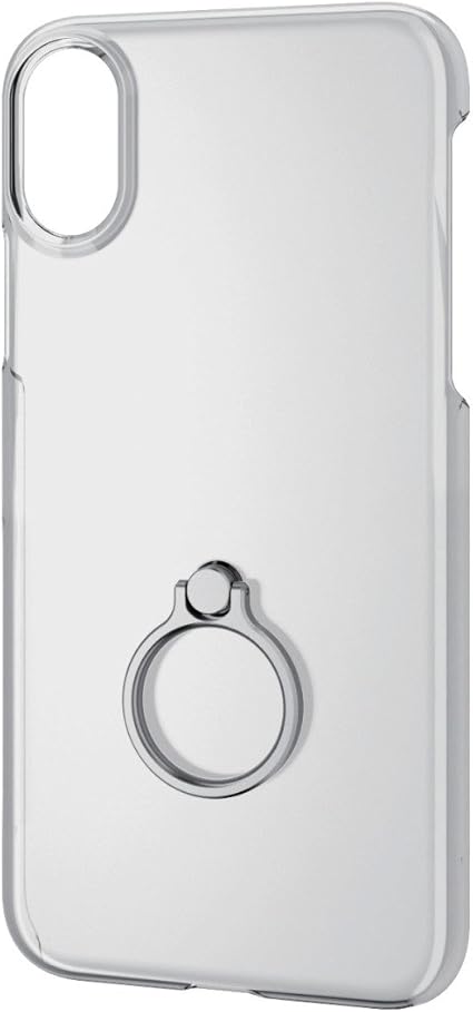Amazon Co Jp エレコム Iphone X ケース カバー ハード ポリカーボネート素材 リング付き シルバー Pm A17xpvrsv 家電 カメラ