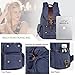 Vbiger Vintage Canvas Backpack Casual Shoulder Bag Large Capacity for Men and Women (Blue)
