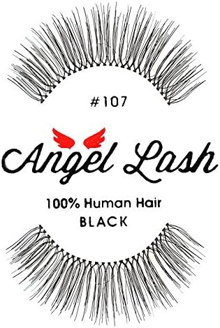 Angel Lash #107-6pairs + Free Glue (Natural Eyelashes)