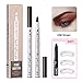 Eyebrow Tattoo Pen -Afaston microblade pen Microblading Eyebrow Pencil with a Micro-Fork Tip Applicator Creates Natural Looking Brows Effortlessly and Stays on All Day (Brown)