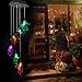S SUNINESS LED Hummingbird Solar Wind Chimes Outdoor Changing Color Wind Mobile Spiral Spinner Portable Decorative Romantic Windbell Light for Patio Yard Garden Home Pathway (Angel)