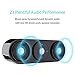 Bluetooth Speakers, ZENBRE Z3 10W Portable Speakers with 20h Playtime, Computer Speaker with Dual-Driver Enhanced Bass Resonator (Black)