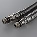 KES IUS1016-P2 Faucet Connector, Braided UV-resistant polymer fibers Supply Hose ¨C 9/16-24 UNEF Thread x M10 Male Connector, 16¡± Long x 2 Pcs (1 Pair)
