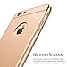 iPhone 6S Plus Case, Ranvoo(TM) Ultra Slim Hard iPhone 6S Plus / 6 Plus (5.5 INCH) Case Chrome Two-Piece Slider Hybrid Impact Anti-Slip Soft Lightweight PC Bumper Cover Shell (Matte Gold)