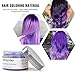 Rotus Hair Color Wax Natural Ash Matte Long-lasting Professional Strong Hair Lacquers Gel Cream 4.23oz for Men and Women (Purple)