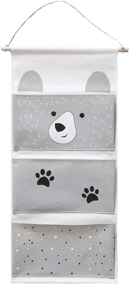Bär Grau Inwagui Hängeaufbewahrung Kinderzimmer Aufbewahrung