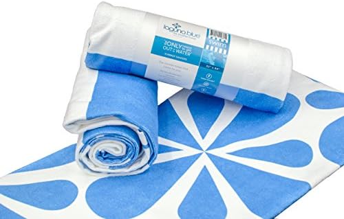 Laguna Blue Antibacterial Microfiber Sand-Free Beach Towels (32" x 64") Rapid Dry Compact Travel Towel for Swimmers, Pool, Gym, Spa, Backpacking, and Home
