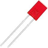 Chanzon 100pcs 2x5x7mm Red LED Diodes Frosted Rectangle Diffused 2V 20mA Lamp view 4