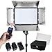 Photo Doctor LED Video Lighting - Dimmable Bi Color Continuous Studio Light Panel for YouTube & Vlogging! Portable Photography Lights with 2 Rechargeable Batteries and Wireless Output Remote Controls!