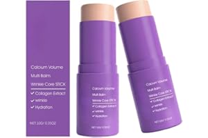 2 PC Korean Collagen Multi Balm – Hydrating Wrinkle Core Stick for Eyes, Neck & Face | Moisturizing & Firming Skin Balm with 
