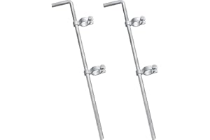 VIVIDA Chain Link Gate Drop Rod 1-3/8" × 32", Gate Cane Bolts for Chain Link Fence, Gate Drop Rod for Single or Double Gate, Chain Link Fence Parts, 2 Pack