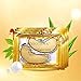 Alisena 24K Gold Powder Gel Collagen Eye Masks Sheet Patch, Anti Aging,Remove Bags,Dark Circles &Puffiness,Anti Wrinkle,Moisturising,Hydrating,Uplifting Whitening,Remove Blemishes(10 Pair)