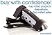 whistlekick Sparring Shin Guards, Stealth (Black, Small) with Industry Leading Warranty - Martial Arts Shin Guards/MMA Shin Guards/Taekwondo Shin Guards/Kickboxing Shin Guards