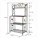 Yontree Kitchen Storage Rack Oven Holder Vintage Cookware Gathering Shelf Baker's Racks 48.8 x24 x15.5 Inches