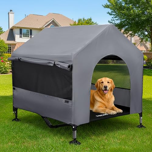 Pawmmo Elevated Dog Cot House