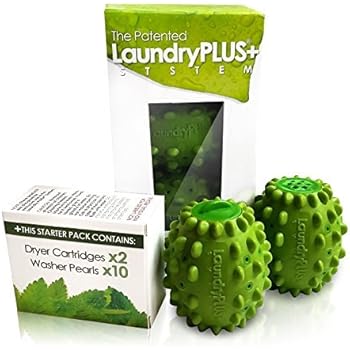 LaundryPLUS+ System: #1 BEST Laundry Product For Your Washer AND Dryer, Patented & Proven To Reduce Detergent By 90%! Clean & Soften Clothes Naturally w/o Bleach, Fabric Softeners & Wool Dryer Balls