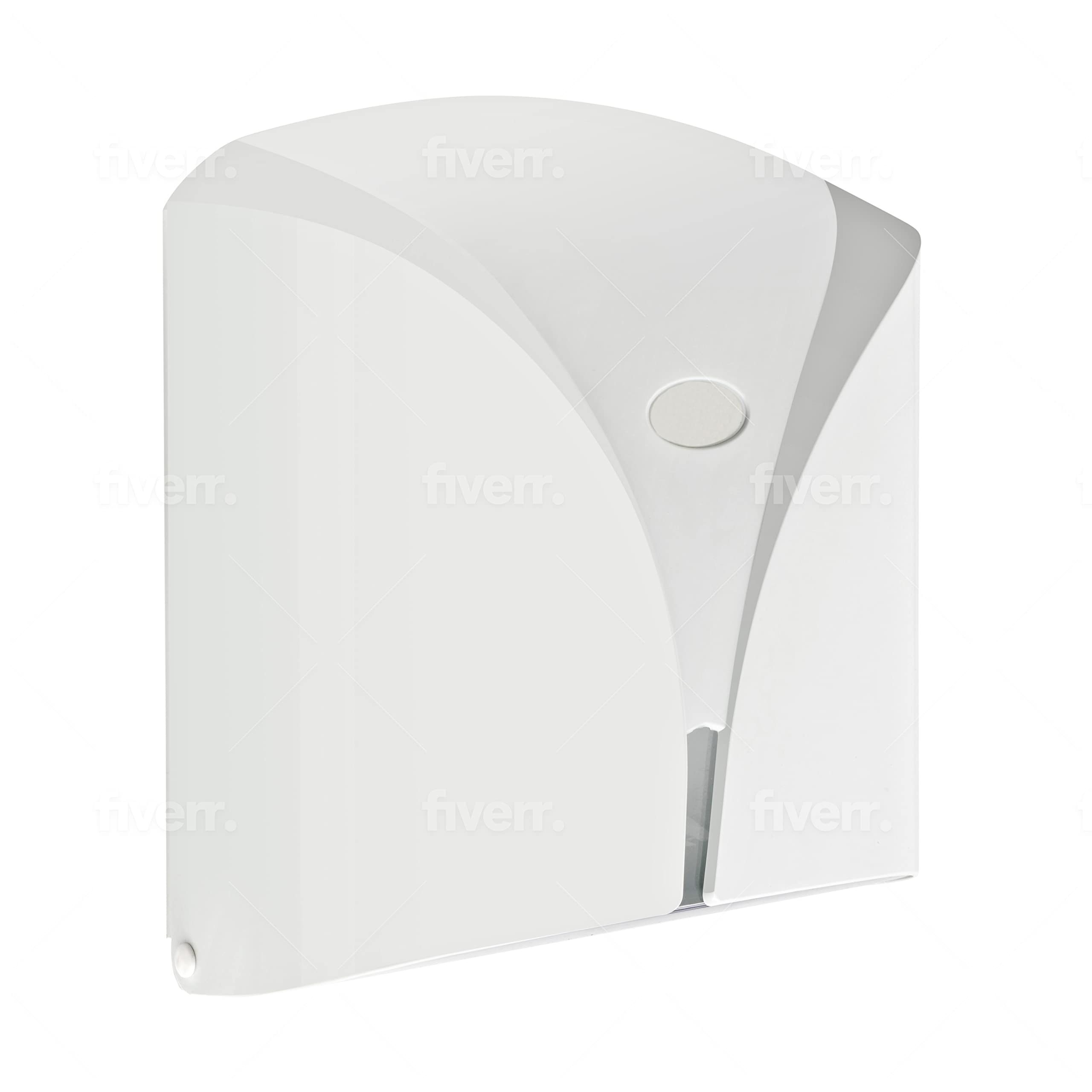 Photo 1 of *broken plastic* Tribello Wall Commercial Paper Towel Dispenser, C Fold Paper Towel Dispenser for Bathroom Garage or Office - White