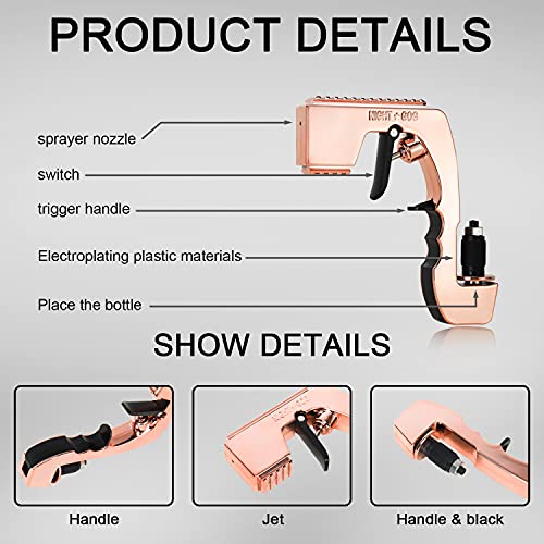 THSYMOR Champagne Gun, Plastic Adjustable Champagne Spray Gun/Beer Gun