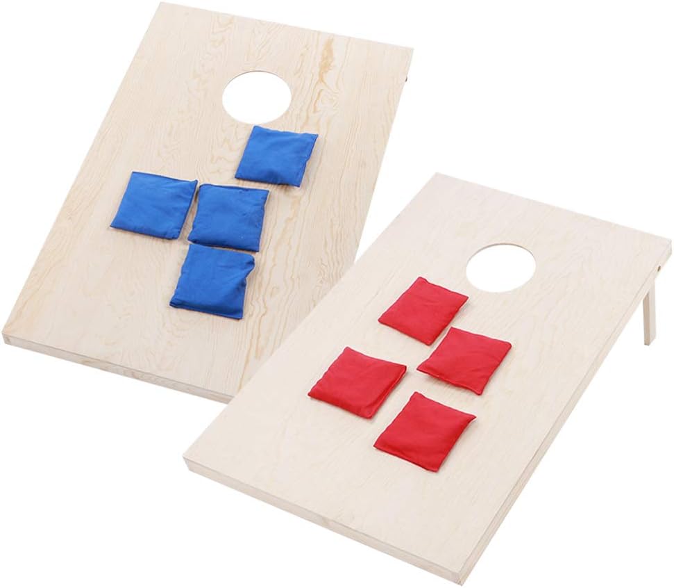 FTVOGUE Bean Bag Toss Game,3x2ft Cornhole Bean Bag Toss Table Set Children's Throwing Game Set