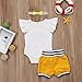 Infant Baby Boy Girl Elephant Romper and Short Pants with Headband Outfits Set