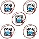 WINSINN 25mm Fan 5V Dual Ball Bearing DC Brushless Quiet Cooling 2510 25x10mm for 3D Printer Notebook - 2Pin 0.1A 0.5W 8500+-5% RPM (Pack of 5Pcs)