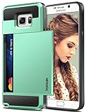 Galaxy Note 5 Case, Vofolen Galaxy Note 5 Wallet Case Card Holder Slot Dual Layer Protective Cover Anti-scratch Hard Shell Shock Absorbing TPU Soft Tough Bumper Armor Case for Galaxy Note 5 (Mint)