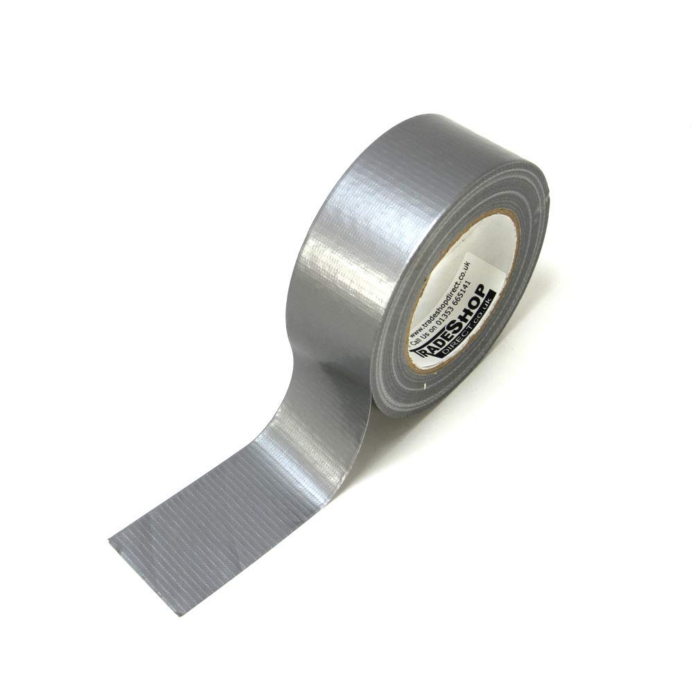 Silver Gaffer Tape - Cloth Tape - Duct Tape 50m Roll