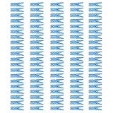 Mini Blue Clothespins | 100 Pack 1.25" Inch Clothes Pins Plastic Baby Shower Favors | Party Game Scatter Decorations | DIY Baby Boy Gender Reveal Parties | by Anapoliz