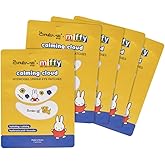 The Crème Shop x Miffy Calming Cloud Hydrogel Under Eye Patches - 5 Korean Skincare Eye Masks with Hyaluronic Acid & Lavender, for Dark Circles, Puffy Eyes, Revitalizing, Cute Design (Pack of 5)
