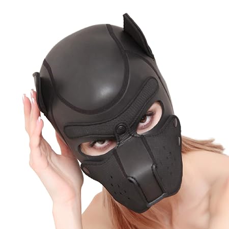 Master Series, Adult Eye Maske Dog Head Maske Show Headgear, BDSM Fetish Maske Head Hood Für Paare Und Frauen